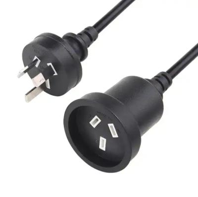 China Customized Aus Power Cable Australian Standard 10A 250V Plug SAA 3 Pin Laptop Cord for sale