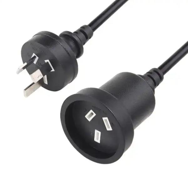 Quality 3 Pin AU Standard Power Cord SAA Certifiction 250V 10A Australia Cable for sale
