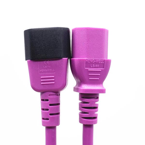 Quality C13 C14 Extension Power Cord VDE UL 16A 250V 3 Pin Plug IEC Cable for sale
