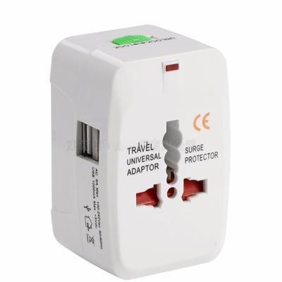 China 2 USB Global Travel Adapter , Multi Function 931L 250V Smart Socket Adapter Plug for sale