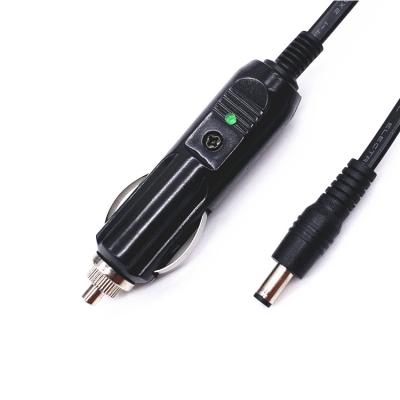 China DC Car Cigarette Lighter 5.5mm * 2.1mm 12V Auto Power Supply Cable for sale
