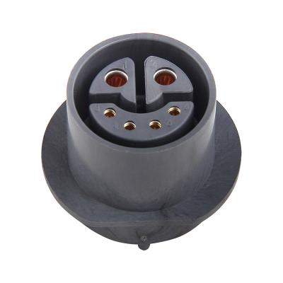 China Extend Cable Electric Bike Connector Waterproof For Ebike 2+4 Pin Socket 10A-30A for sale