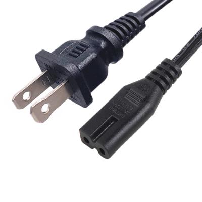 China 10A 125V 2 Pin US Power Cord for sale
