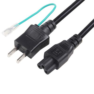 China PSE JET Standard Approval 2 Prong Ground Wire Japan Power Cord for sale