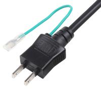 Quality JET Approval Japan Power Cable , 125V PSE 2 Pin Ground Wire AC Power Cord for sale
