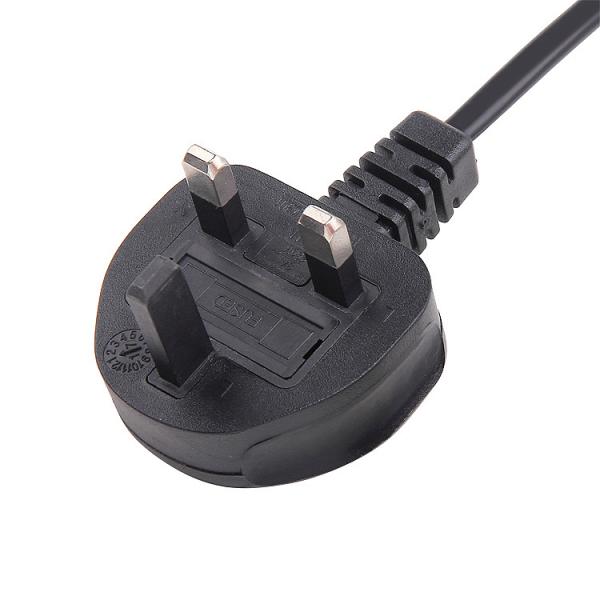 Quality Customized UK Power Cord 2 Pin 3A 5A 10A 13A 250V BS1363 For Computer for sale