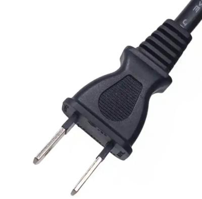 China Japan 2 Pin 125V Power Cord Plug Extension 7A For Laptop Power Cable à venda