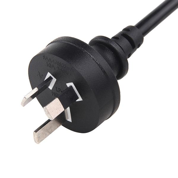 Quality Home Appliance AU Power Cable SAA Plug C13 10A 250V 3 Pin Power Cable for sale