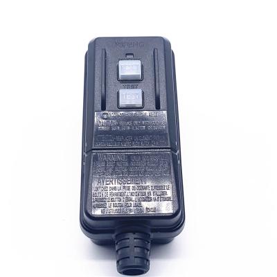China Leakage Protection GFCI Power Plug Safety Non Grounding American Standard 220V for sale