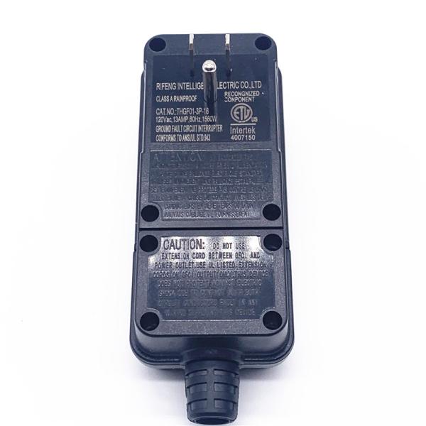 Quality 10A 16A GFCI 2 Prong Plug , US Standard Heater Earth Leakage Protection Plug for sale