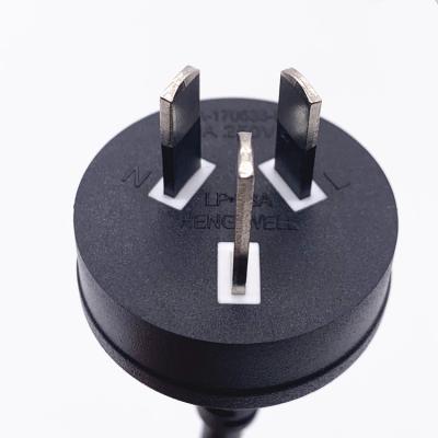 China 1.5m AU Cordão de alimentação 3 Pins Preto 10A 250V AC DC Cable para aplicação versátil à venda