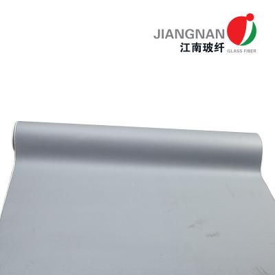 China Tela de fibra de vidrio de silicona gris Tela de fibra de vidrio recubierta de silicona con mejor resistencia a la abrasión en venta