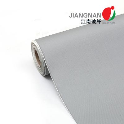 China 100cm Breiten-beschichtete silikonumhüllte Fiberglas-Gewebe-Polyurethan PU Fiberglas-Stoff zu verkaufen