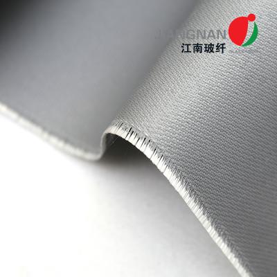 China Tejido de fibra de vidrio recubierto de silicona de un lado - chaquetas aislantes térmicas extraíbles, material de mantas en venta