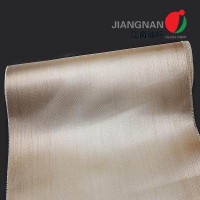 China High Strength Satin Heat Treated Woven Glass Cloth For Fireproofing for sale