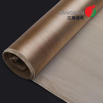 China 0.8mm Heat Treated Fiberglass Fabric Satin Weave Welding Fire Blanket for sale