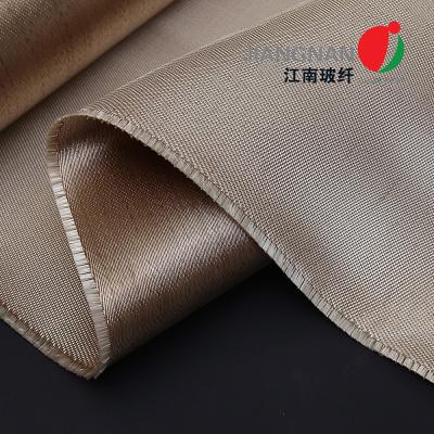 China Wrapping Welding Heat Treated Fiberglass Fabric Fireproof Satin Weave for sale