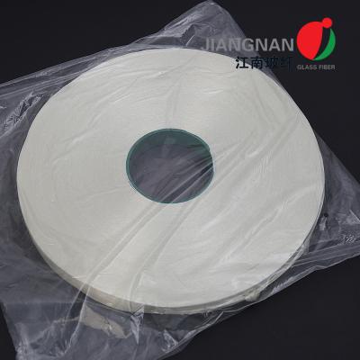 China 0.3mm Thickness Insulation Fiberglass Banding Tape Polyester Resin Impregnated for sale