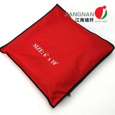 China 1.0mm Fiberglass Welding Blanket Heat Resistance 6x8ft for sale