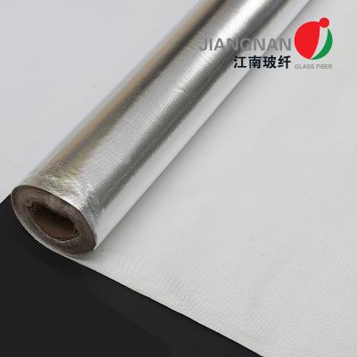 China Thermal Insulation Silver Aluminum Fiberglass Cloth Flame Retardant for sale