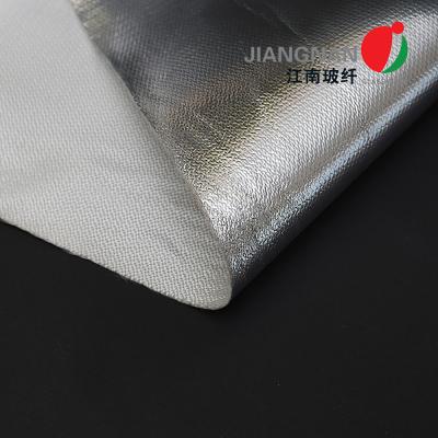 China 0.4mm Thickness Aluminum Foil Fiberglass Fabric 18 Micron Fireproof for sale