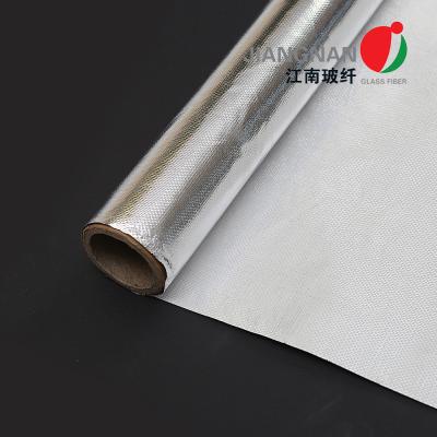 China 0.12mm Aluminized Fiberglass Insulation Cloth For Marine Covers for sale