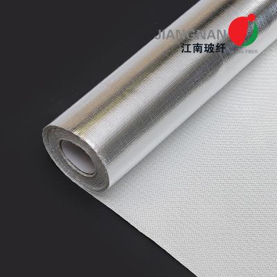China One Side Aluminum Foil Fiberglass Fabric 0.6mm For Heat Reflective for sale
