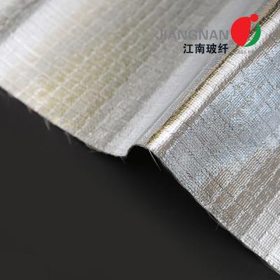 China Thermal Insulation Aluminum Fiberglass Cloth Plain Weave Chemical Resistant for sale