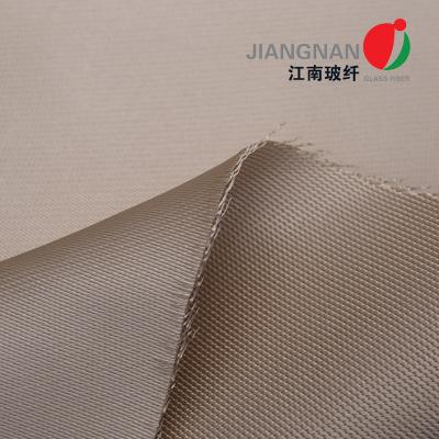 China 0.7mm Light Brown Satin Weave 900℃ Highly Heat Resistant Silica Fabric for sale