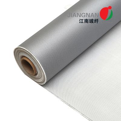 China Tela de borracha de revestimento da fibra de vidro do silicone do silicone lateral de 15 onças uma para revestimentos da isolação à venda