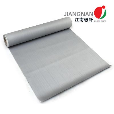 China 0.8mm Fire Retardant Waterproofing PU Coated Fiberglass Cloth Fire Resistant Fabric for sale