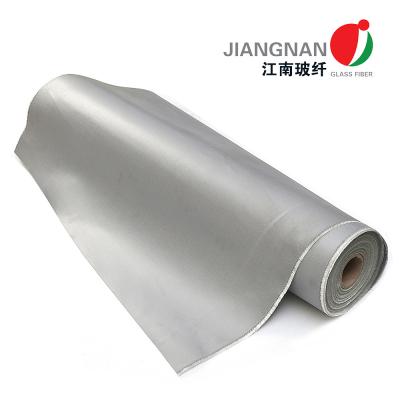 China tela revestida de la fibra de vidrio de la PU del grueso de 0.8m m, tela incombustible de la fibra de vidrio 3784 en venta