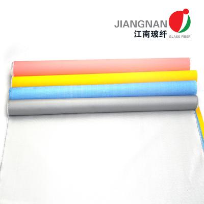 중국 E-유리 폴리우레탄 실리콘 코팅처리 유리 섬유 열 저항성 양측 사이드 판매용