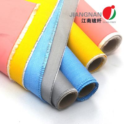 China Flameproof 600 G/M2 Silicone Coated Fiberglass Fabric For Heat Insulation for sale