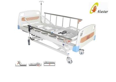 Κίνα Τα ABS Bedboard χάλυβα πλέγματος διευθύνουν 3 ηλεκτρικά κρεβάτια νοσοκομείων Funtion διευθετήσιμα (νόσος του Alsheimer-E307) προς πώληση