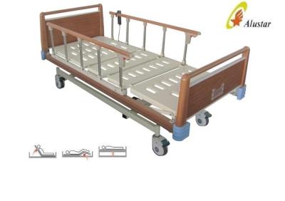 China ABS Wooden Head Bed Board Hospital Electric Beds With Three Function CE Standard (ALS-E315) for sale