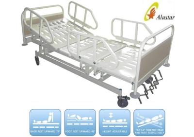 China 5 Function Metal Side Rail Medical Hospital Beds Manual Crank Bed (ALS-M501) for sale