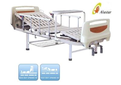China Medical Hospital Beds Two Crank With Aluminium Railing For Hospital Beds ( ALS-M213) for sale