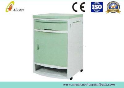 China Green ABS Hospital Type Bedside Table Medical Locker With Towel Stand ( ALS - CB107) for sale