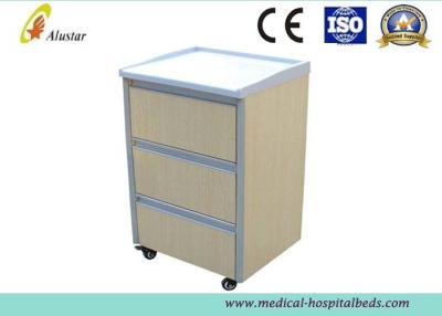 China White Blue ABS Hospital Bedside Cabinet Hospital Bedside Locker With Drawer ( ALS - CB101) for sale