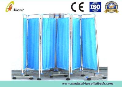 Chine 6 écrans pliables d'intimité d'hôpital d'acier inoxydable, écran de salle médicale (ALS-WS15) à vendre