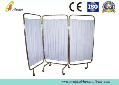 China Stainless Steel Frame Foldable Medical Hospital Privacy Screens Easy Disassembling (ALS-WS12) for sale
