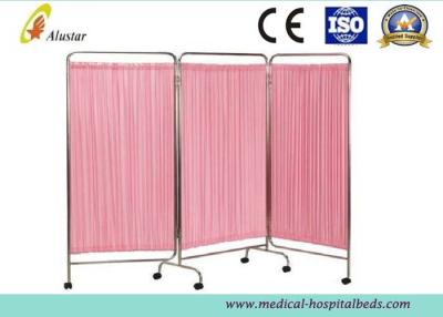 China PU Leather Stainless Steel Medical Folding Privacy Screens, Hospital Ward Screens (ALS-WS11) for sale