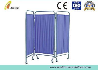 China A privacidade de aço inoxidável de dobramento do hospital 3 seleciona a tela médica da tela da divisão do PVC (ALS-WS10) à venda
