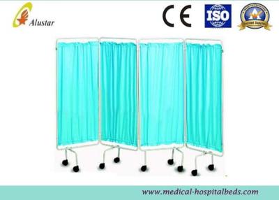 China Hospital Privacy Screens Stainless Steel Waterproof Cloth medical Ward Screen (ALS-WS06) for sale