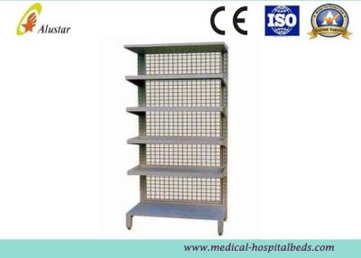 China Standalone Stainless Steel Hospital Bedside Cabinet Single Side Storeroom Medicine Shelf for sale