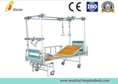 中国 鋼鉄ベッド フレームの倍のコラムの Hight の回転テーブル（ALS-TB03）が付いている調節可能な整形外科の牽引のベッド 販売のため