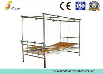 China Stainless Steel 3 Crank Double Arm Manual Hospital Orthopedic Adjustable Beds (ALS-TB02) for sale