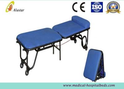 China Steel Hospital Furniture Accompany Chair Medical Folding Chair With Castors And Pillow (ALS-C03) for sale