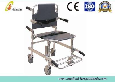China 159kg Aluminum Alloy Medical Emergency Stair Folding Stretcher With Four Wheels ALS-SA132 for sale
